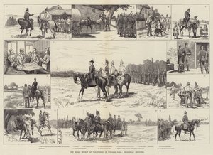 The Royal Review of Volunteers in Windsor Park, Incidental Sketches